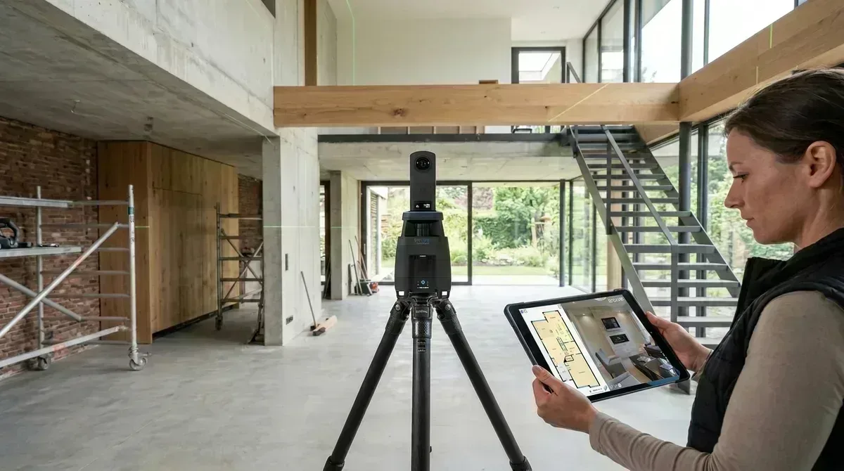 On-site verification using iGUIDE PLANIX Pro 3D LiDAR camera and field tablet