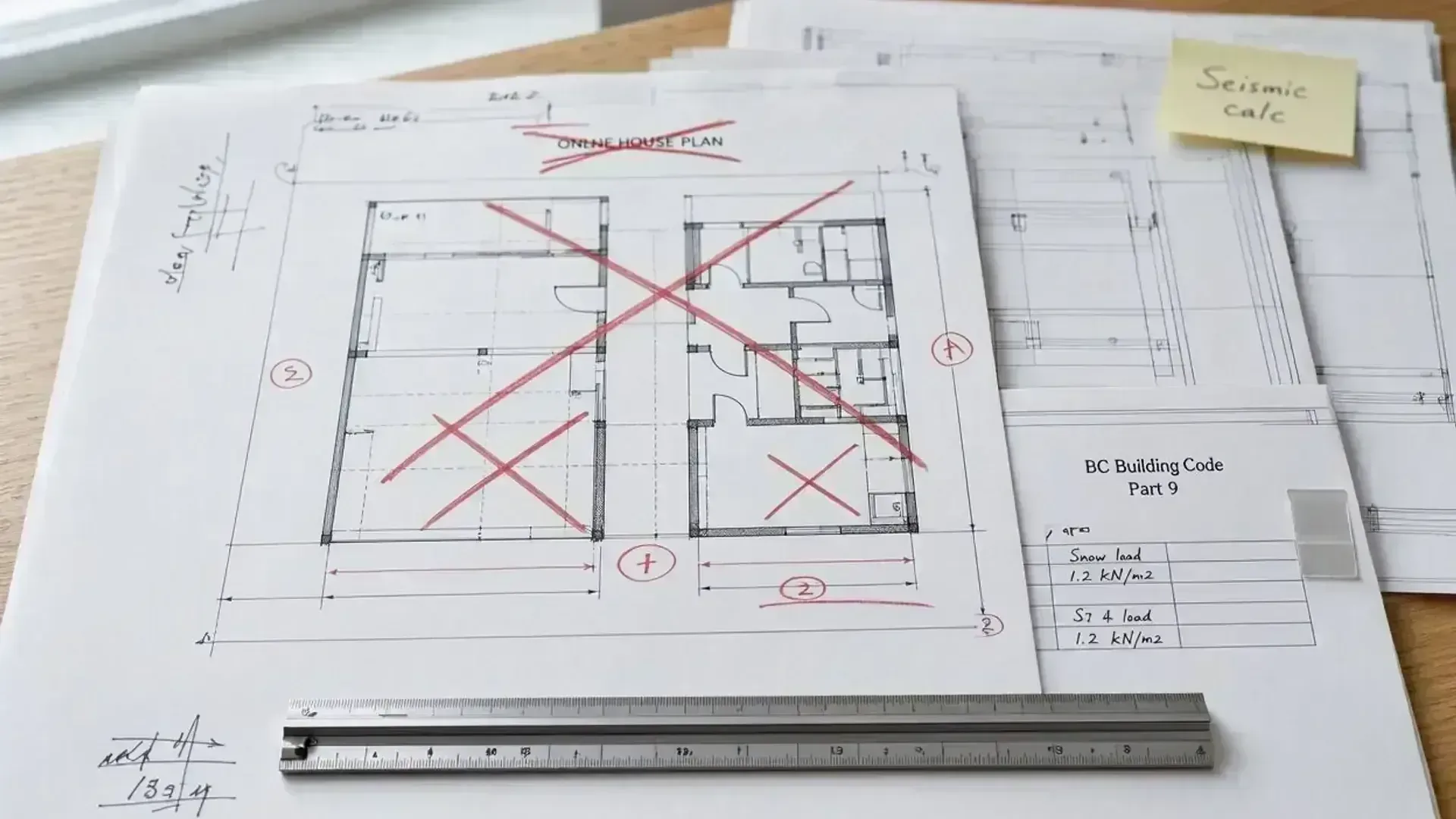 Why Stock House Plans Fail BC Code