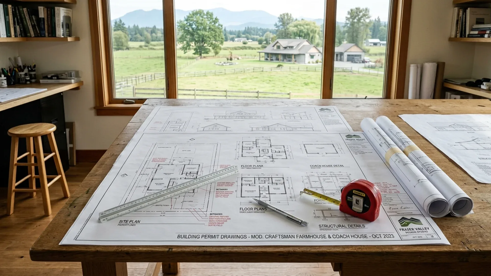 Langley City municipal context for building permit drawings
